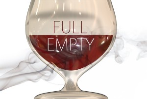 glass half full empty