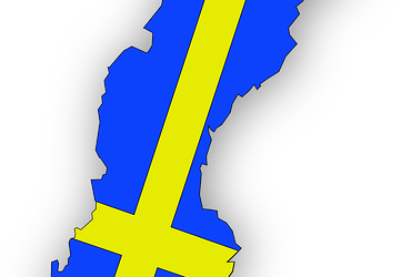 swedish map flag